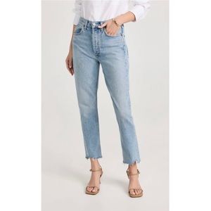 Agolde Riley Cropped Straight Leg Jeans